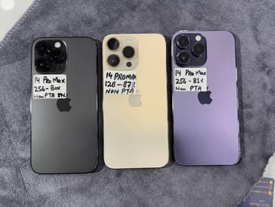 iphone 14 pro max non pta 128gb | 256gb mix health With Box