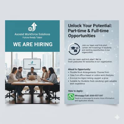 Hiring energetic candidates for office and online work Apply now