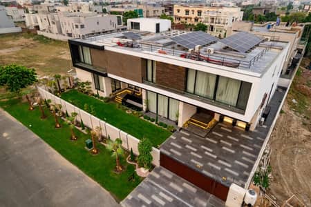 Fully Furnished Home Theater GYM Lift 15KV Solar Install Full Basement 2 Kanal Bungalow For Sale DHA Lahore Near To DHA Raya Fairways Commercia