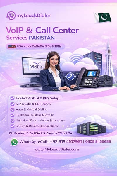 VoiP & Dialer for call center | SIP Trunks | DIDs USA/UK | CLI Routes