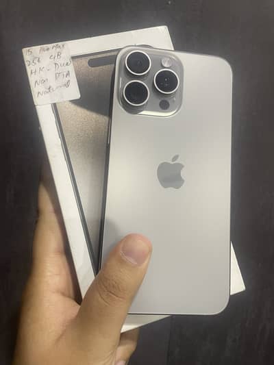 iPhone 15ProMax 256GB Non PTA Dual Physical BH92%