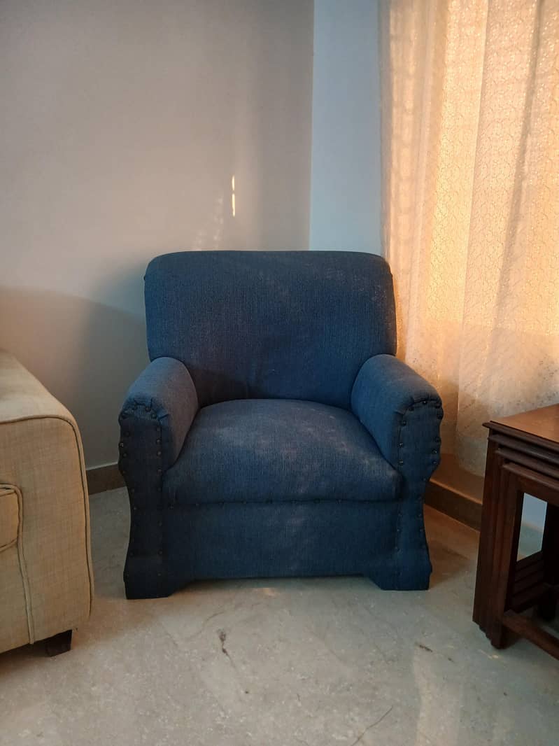 Two 1 seater Sofas available 0