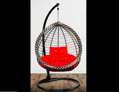 Hanging Swing Chair Jhoola with Stand, Cushion Set