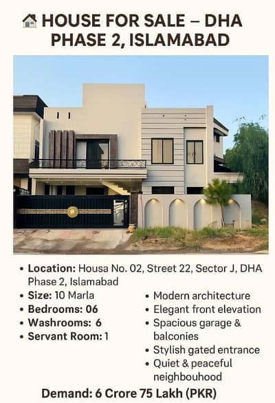 Beautiful 10 Marla Designer House | 6 Bedrooms | Ideal Family Home