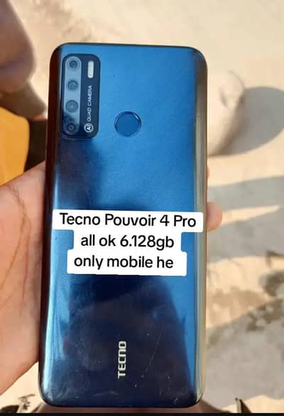 Tecno Pouvoir 4 Pro . 6.128GB all ok
