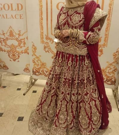 bridal dress | bridal lehenga | barat dress | maroon lehenga