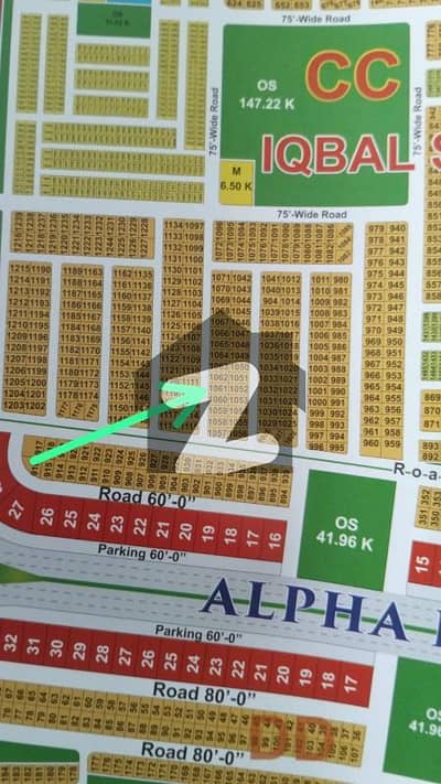 A Prime 1 Kanal Plot For Sale In CC Block, LDA City Lahore - Paper In Hands