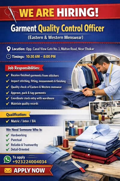 Garment Quality Check Officer