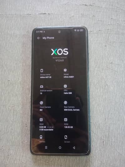 infinix hot 30 used 8 128gb