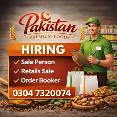 Sales Person || Retail Sales || Order Booker