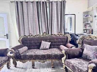 5 seater Sofa Set Brown Color