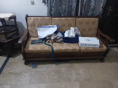 pure wood sofa set 6 seater