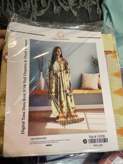 Digital Tana Dora Embroidered Shirt with Boring Daman 3pc