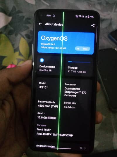 OnePlus 9r 12gb 256gb