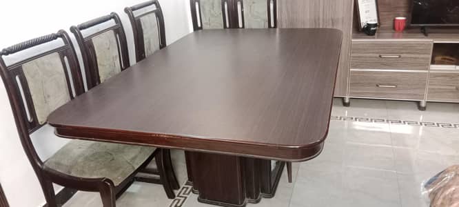 Dining table with 6 chairs for sale