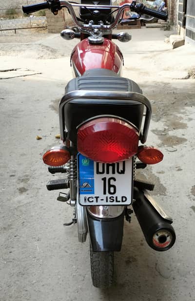Honda CG125 model 2023 Islamabad number