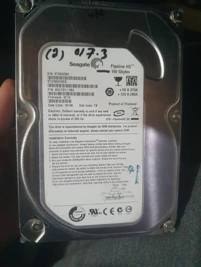 160gb pc hard disk urgent sale