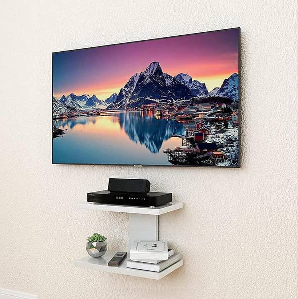 Customized Multipurpose 2 Layers Wall Mounted Shelf For Wifi Router, Phone, Decorative Items, Book Shelf