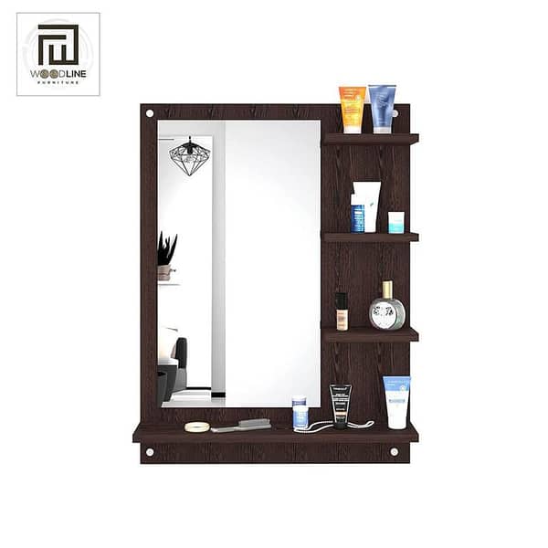 Elegant DIY Wall Mounted Dressing Table / Wall Mirror With Shelf by Wood Line Furniture