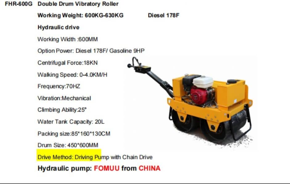 Road roller. construction machine 7