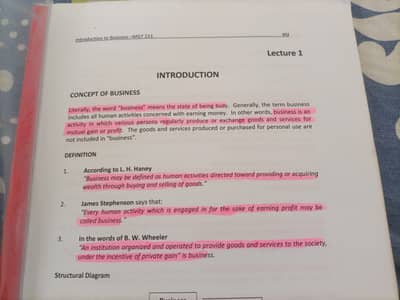 VIRTUAL UNIVERSITY HIGHLIGHTED HANDOUTS