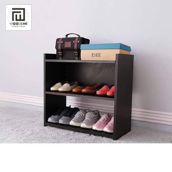 Wood Line Furniture Premium Shoe Cabinet and Organizer for Home Storage