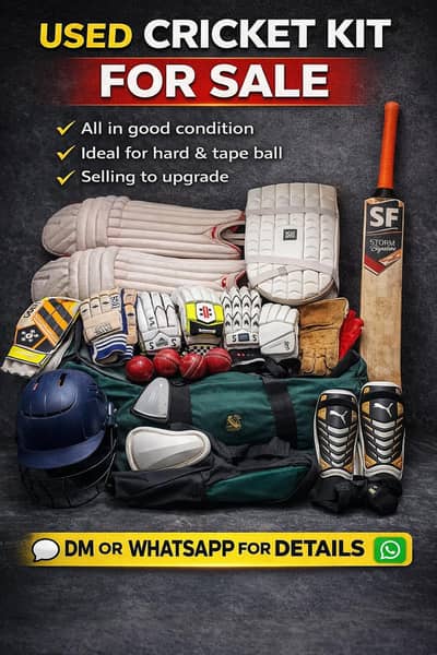 Used cricket full kit