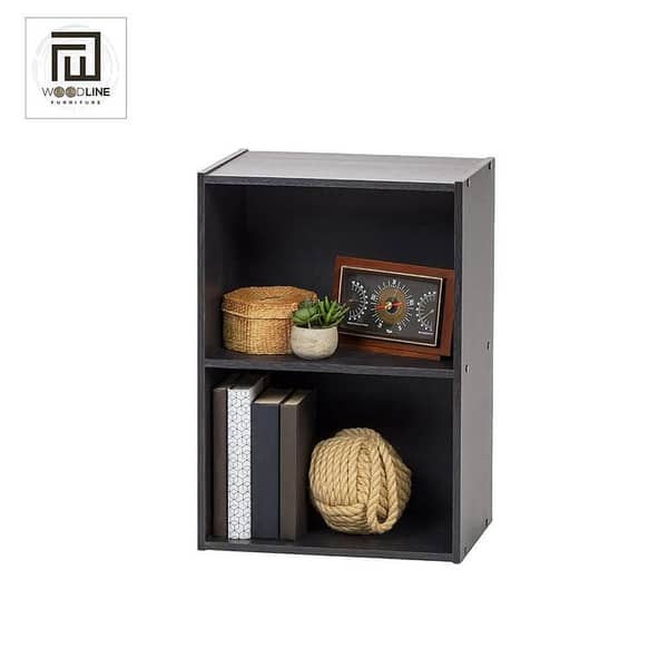 Stylish Book Shelf Organizer Wooden Bedroom Storage Rack Shelves for Home Office Living Room