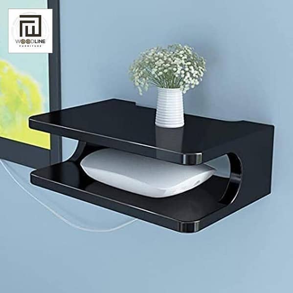 2 Layers Wall Mounted Shelf For Wifi Router, Phone, Decorative Items, Book Shelf
