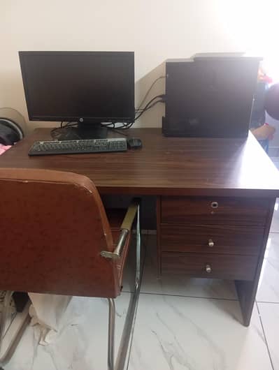 office table and chair