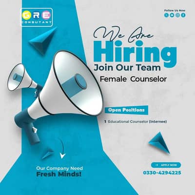 Female Student consculor  required