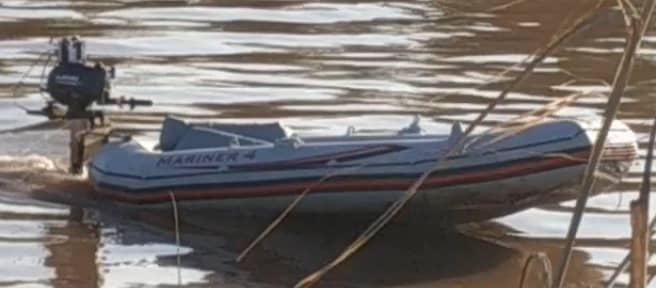 Inflatable Rubber boat outboard motor engine