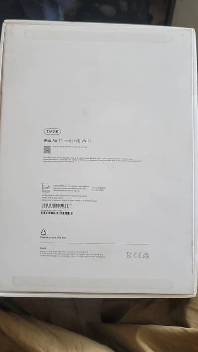 Apple ipad air m3 11 inch 128gb 11 month warranty remains