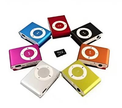 Portable Mini MP3 Player – Metallic Colors + Free Handfree!