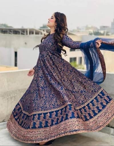 Katan silk Maxi suit