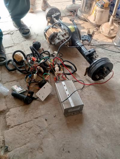 Electric rickshaw DC axle complete set 1200watt