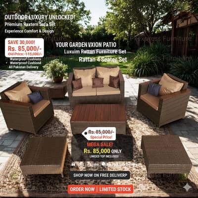 Premium Outdoor Furniture Set | Garden, Lawn & Terrace Use