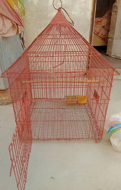 Big Square shape Cage for Parrot with breeding box