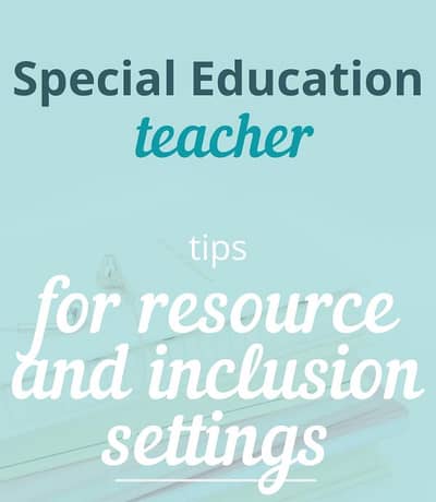 Resource teacher