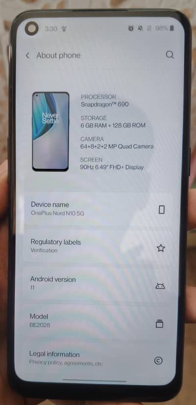 OnePlus Nord 10 5G – Excellent Condition