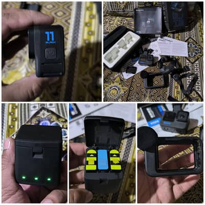 GoPro Hero11 Black + 3 Batteries + Case + Media Mod