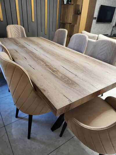 Dinning table plus 8 chairs