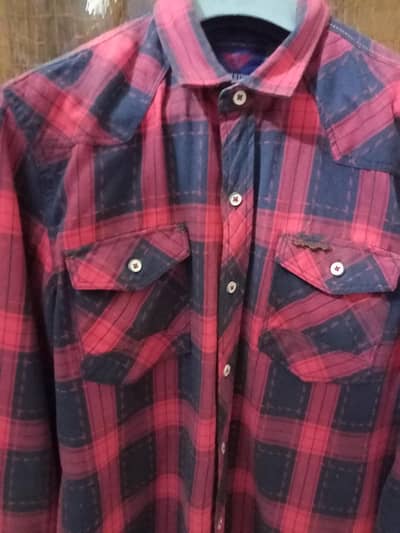Casual Shirt For Sale in Red/Blue Color, X - Large Size