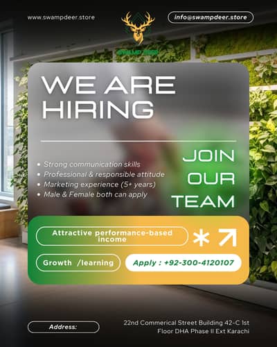 We Are Hiring – Marketing Staff