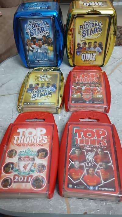 TOP TRUMPS CARDS - Football, Marvel, Star Wards, Lord of the RIngs