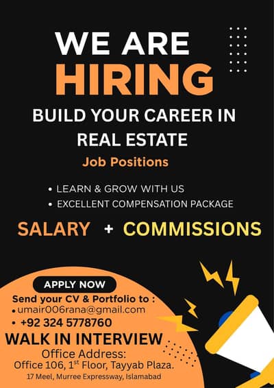 Hiring (Male & Female) Staff At– Sky Walk Development