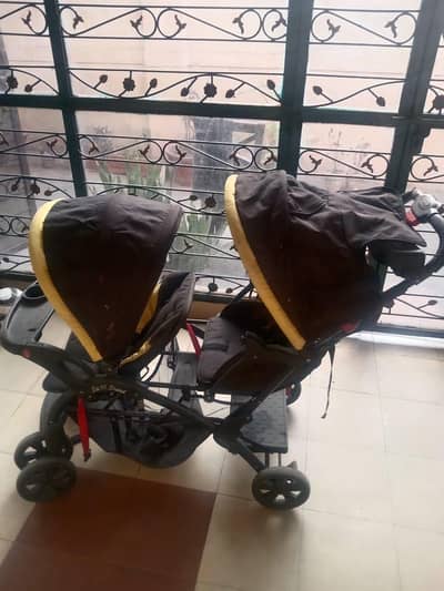 pram baby double setting