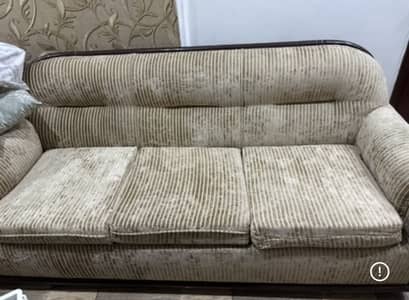 3-2-1 seater newly poshished made of solid wood sofa set