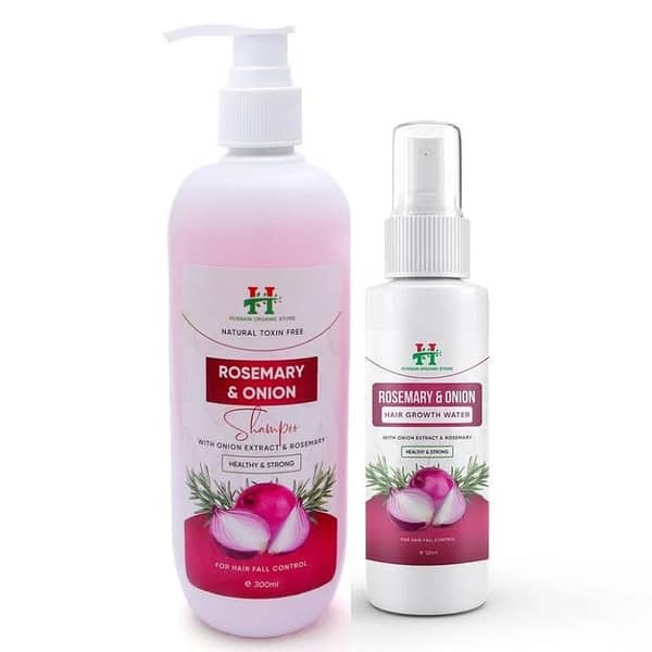 Rosemary & Onion Shampoo 500ml with Hair Growth Water 120ml - Save RS. 200