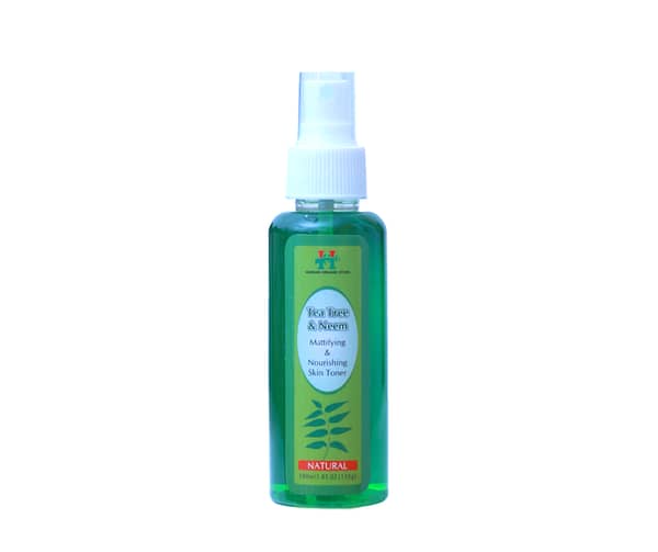 Husnain Organic Store | 100ml Tea Tree & Neem Mattifying and Nourishing Skin Toner